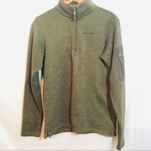 Men’s Avalanche half zip pull over sweater green S